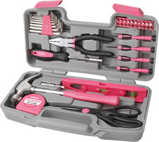 39 Pezzi Rosa Set Di Attrezzi